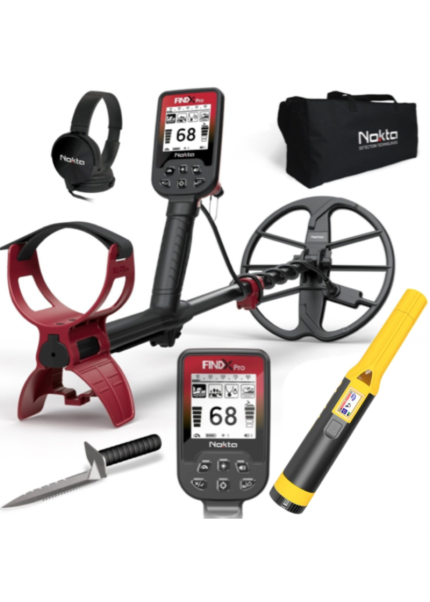 גלאי מתכות NOKTA FIND X PRO ומצביע ACCUPOINT