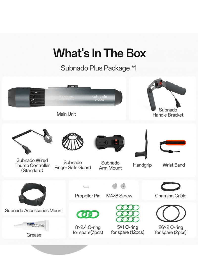 Subnado Slide-in Fin Box Mount (5) Subnado Plus סקוטר ימי חשמלי – תמונה 1
